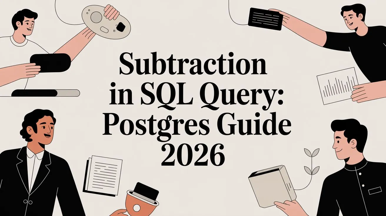 Illustration of subtraction in a SQL query.